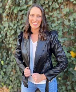 Fate OUTERWEAR Leather Puff Jacket