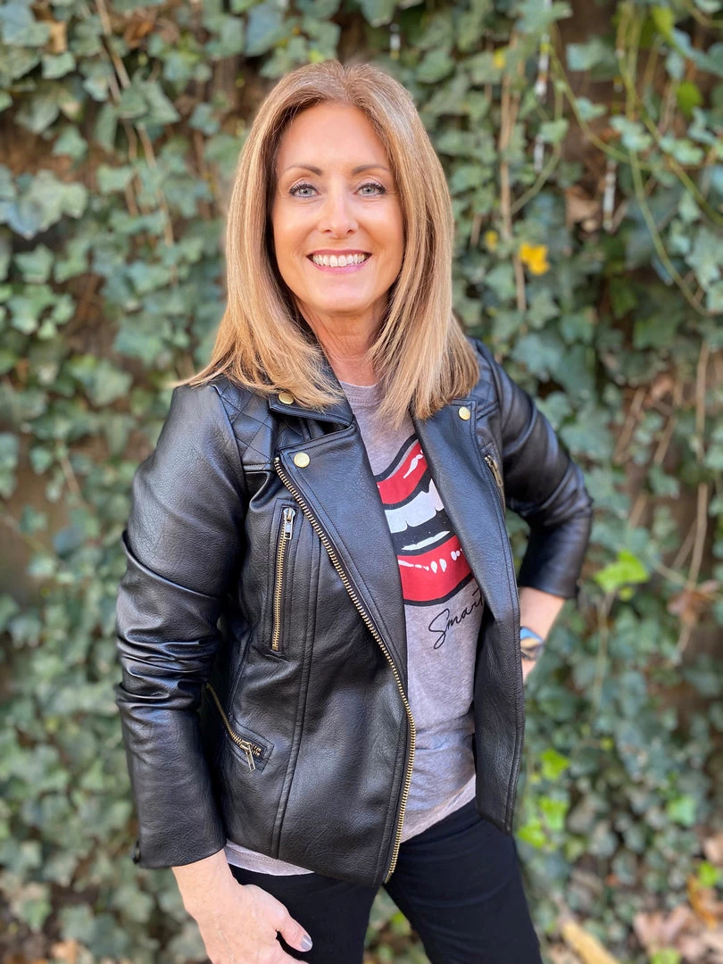 Fate Leather Biker Jacket JACKETS