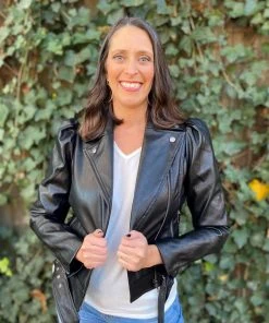 Fate OUTERWEAR Leather Puff Jacket