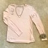 Mono B Blush Long Sleeve Crew Neck Tee