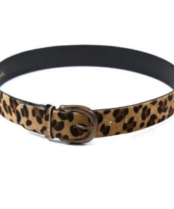 Diba True Leopard Print Leather Belt