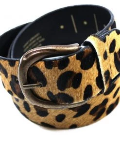 Diba True Leopard Print Leather Belt