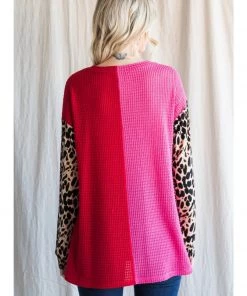 Jodifl Two Tone Leopard Top TOPS