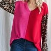 Jodifl Two Tone Leopard Top TOPS