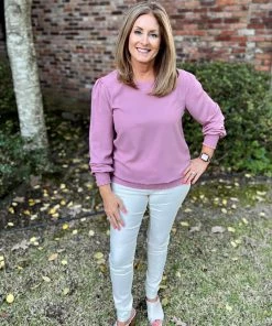 Zenana Rose Smocked Blouse TOPS