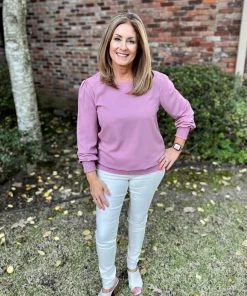 Zenana Rose Smocked Blouse TOPS