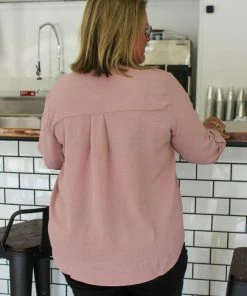 Ruby Stone Boutique Roll Me Up - Mauve TOPS