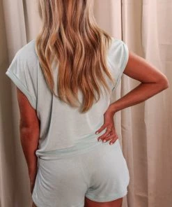 Mono B Seafoam Terry Shorts BOTTOMS