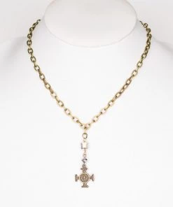 Dylan Bronze Cross Necklace ACCESSORIES