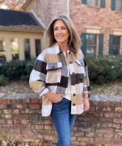 Jodifl TOPS Neutral Shacket