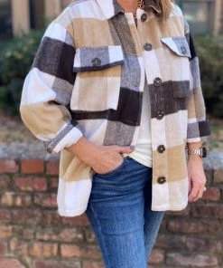 Jodifl TOPS Neutral Shacket