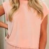 Ruby Stone Boutique TOPS Pink Terry Top