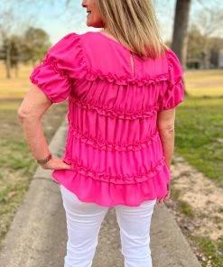 Andree By Unit Hot Pint Layered Ruffle Top