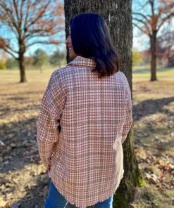 Davi & Dani TOPS Pretty In Pink Shacket