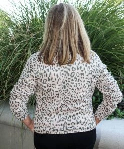 Andree By Unit Blush Leopard Moto Jacket OUTERWEAR