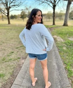 Fate TOPS Stripe Terry Tee