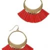 Lucy Lou Red Fan Earring ACCESSORIES