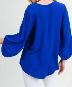 Jodifl Royal Bubble Sleeve Top TOPS