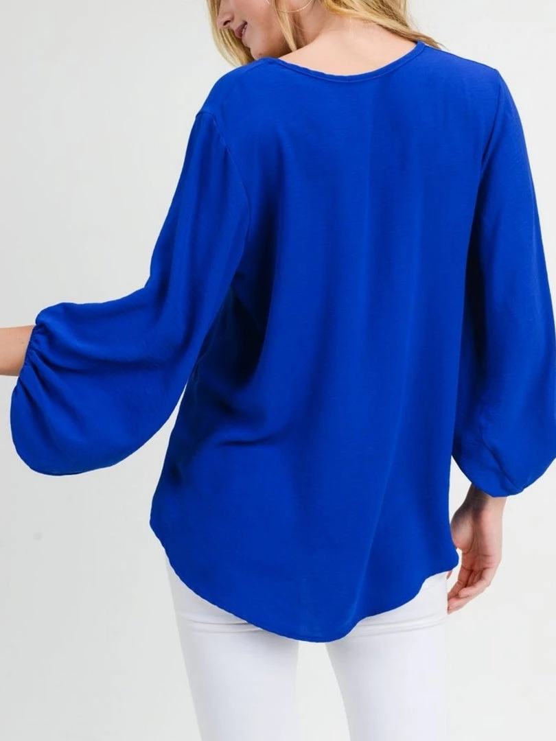 Jodifl Royal Bubble Sleeve Top TOPS