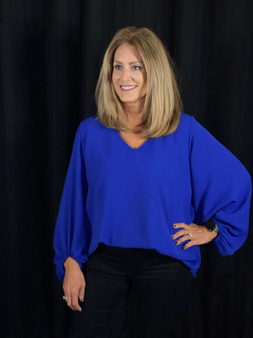 Jodifl Royal Bubble Sleeve Top TOPS