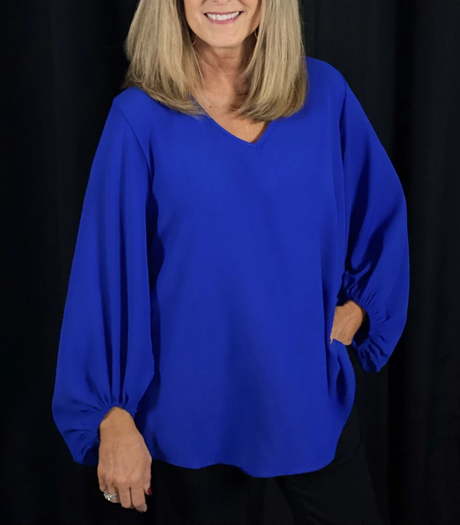 Jodifl Royal Bubble Sleeve Top TOPS