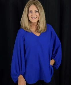 Jodifl Royal Bubble Sleeve Top TOPS