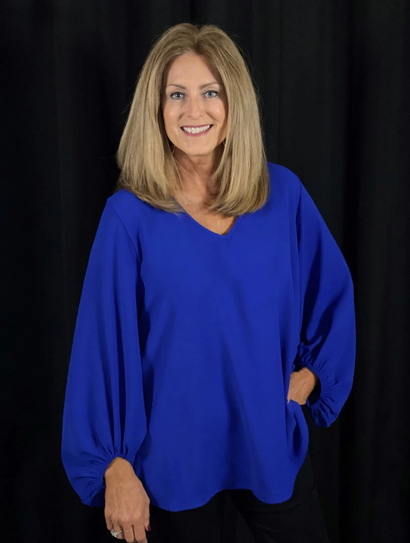 Jodifl Royal Bubble Sleeve Top TOPS