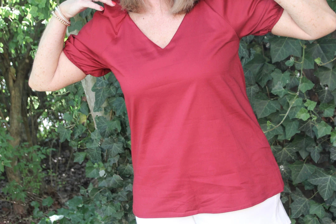 Ruby Stone Boutique Red Jewel Top