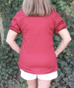 Ruby Stone Boutique Red Jewel Top