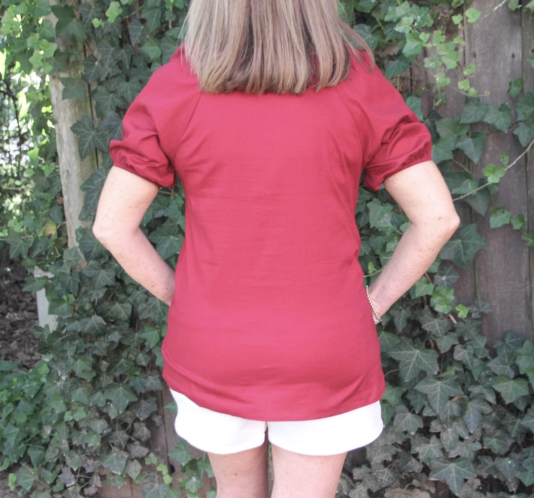 Ruby Stone Boutique Red Jewel Top