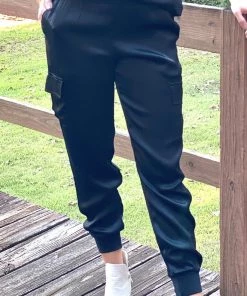 Fate BOTTOMS Satin Jogger Pants