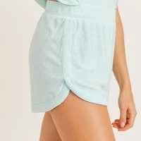 Mono B Seafoam Terry Shorts BOTTOMS