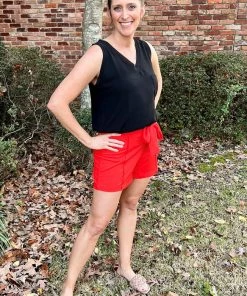 Ellison Tie Front Short BOTTOMS