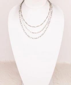 Dylan Silver Three Strand Necklace ACCESSORIES
