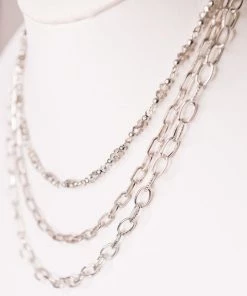Dylan Silver Three Strand Necklace ACCESSORIES