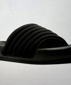 Qupid SHOES Black Neoprene Slide