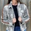 Mystree Snake Skin Trucker Jacket OUTERWEAR