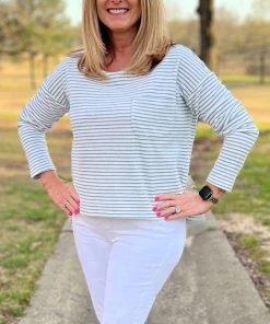 Fate TOPS Stripe Terry Tee