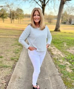 Fate TOPS Stripe Terry Tee