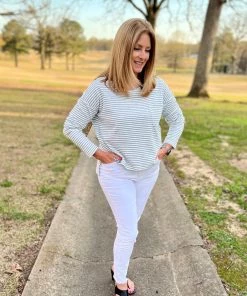 Fate TOPS Stripe Terry Tee