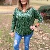 Jodifl Velvet Animal Print Top