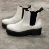 Fashion Go SHOES Chunky White Boots