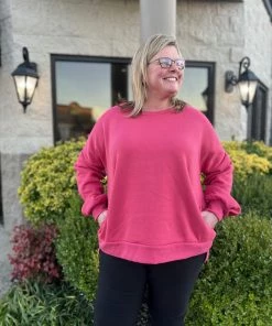 Zenana Pocket Sweatshirt LONG SLEEVE