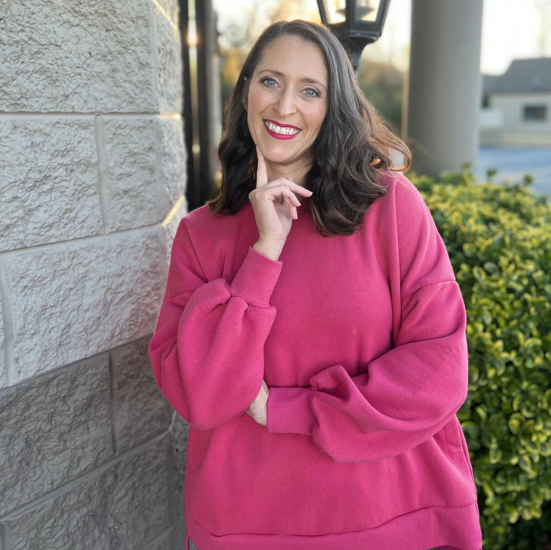 Zenana Pocket Sweatshirt LONG SLEEVE