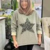 Mono B Cheetah Star Sweatshirt