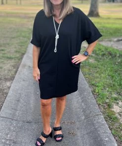 2Hearts DRESSES V-Neck Shift Dress