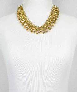 LA3Accessories Double Up Chain Necklace
