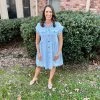 Umgee Light Denim Dress DRESSES