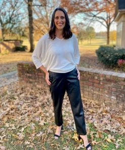 Urban Daizy Black Leather Pants BOTTOMS