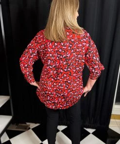 Jodifl TOPS Bright Leopard Pattern Top